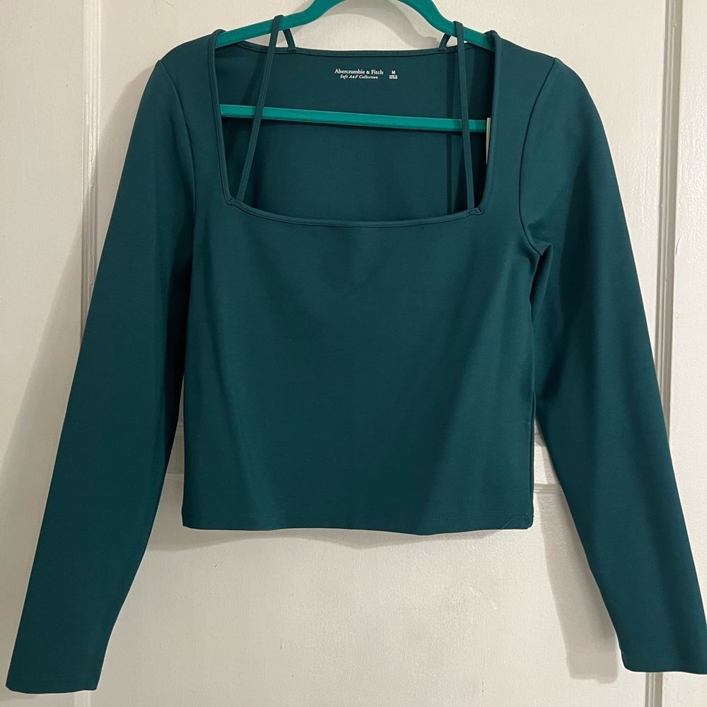 NEW Abercrombie & Fitch Long-Sleeve Strappy Ponte
Top